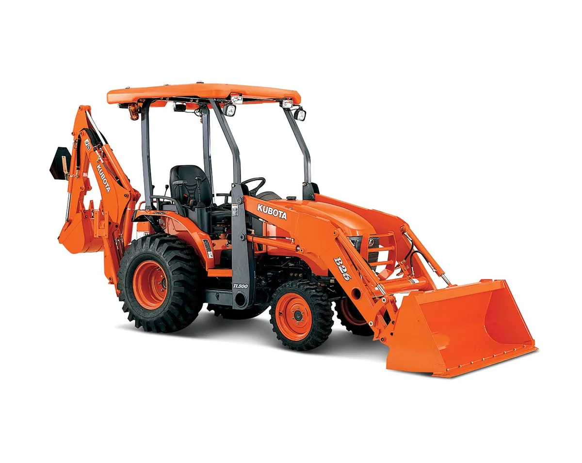 Kubota Construction TLB Series Tractor Loader Backhoes equipment representing B26