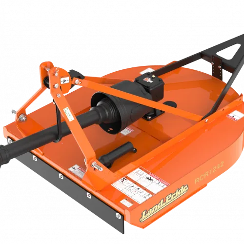 Land Pride RCR12 rotary cutter on a white background