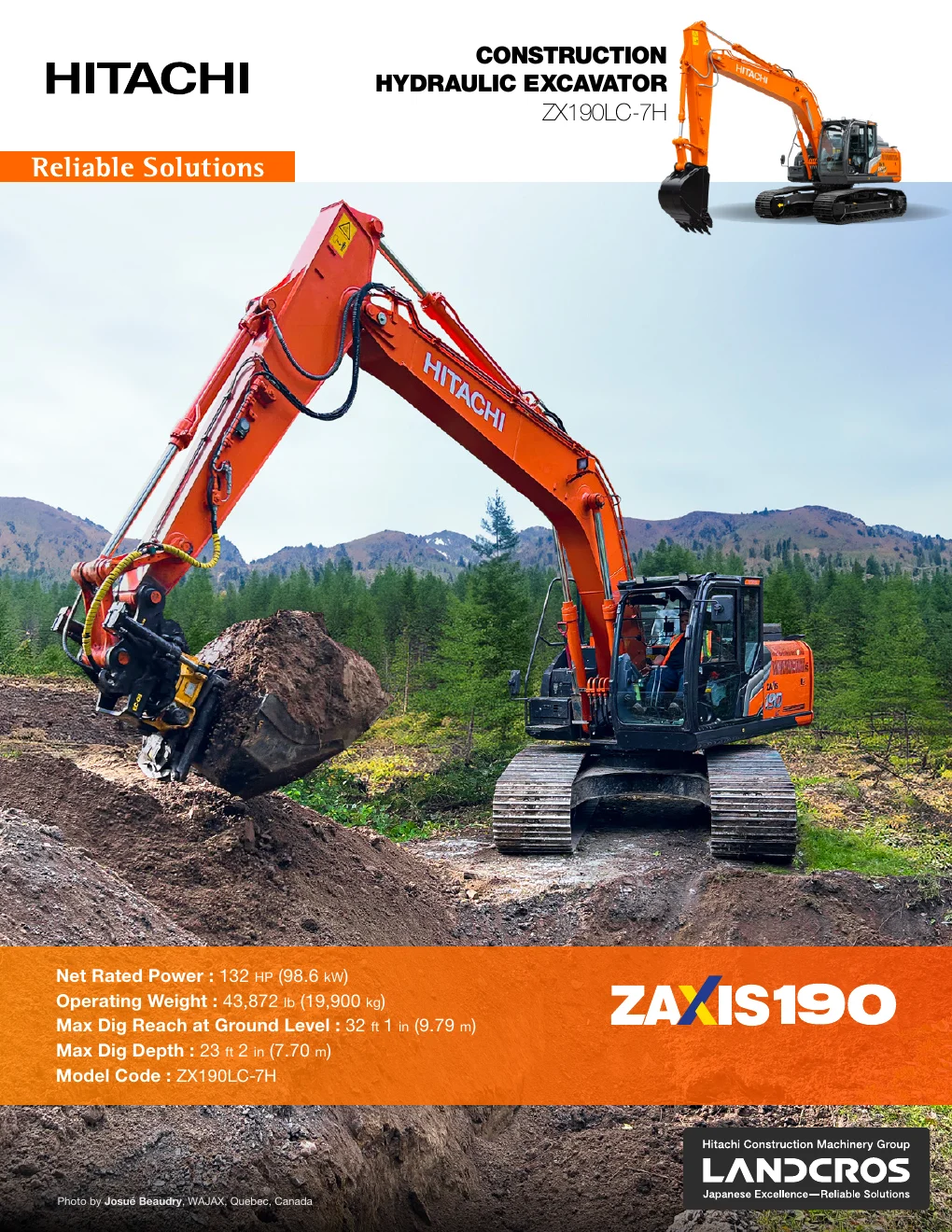 Cover of Hitachi ZX190LC-7H