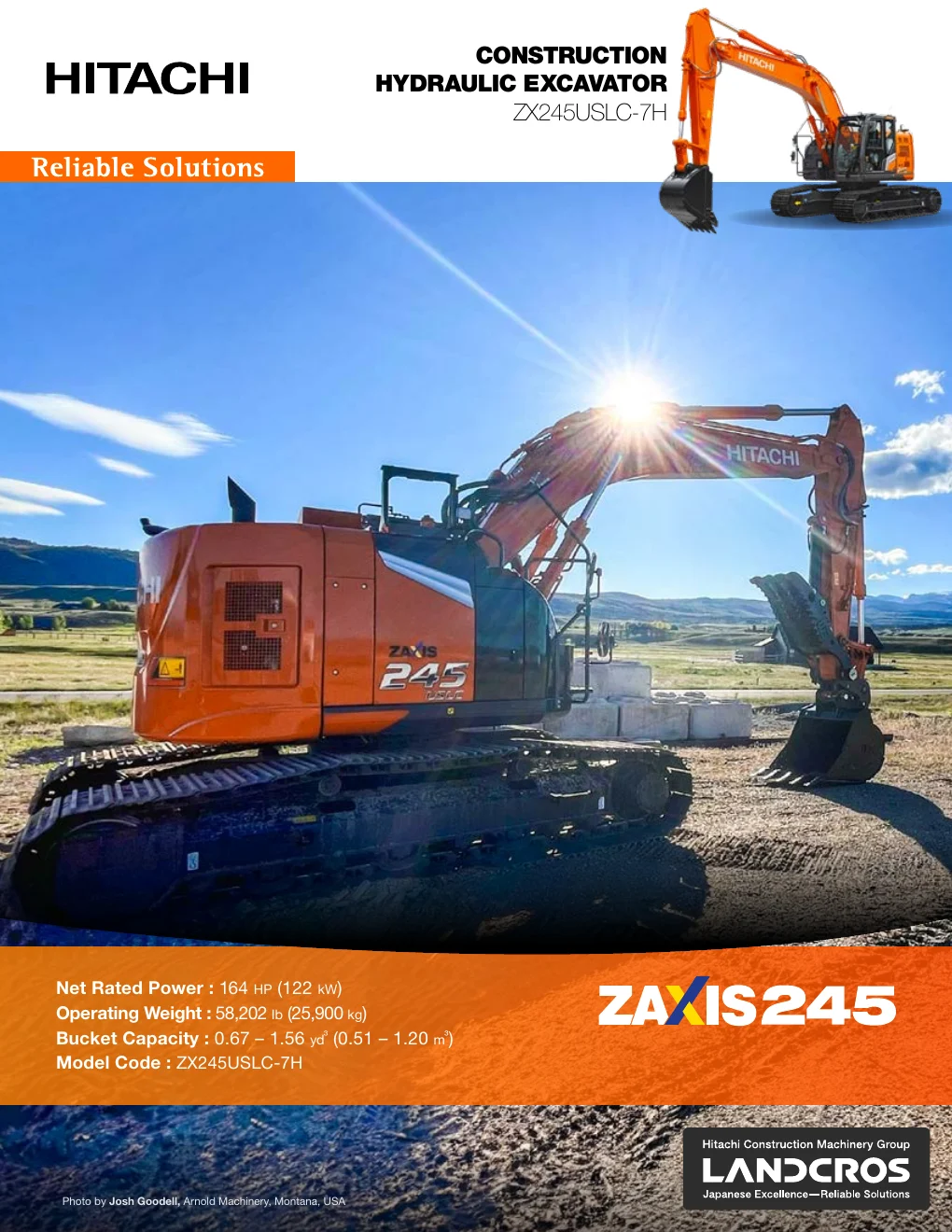 Cover of Hitachi ZX245USLC-7H