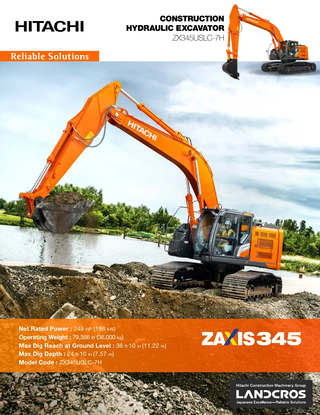 Cover of Hitachi ZX345USLC-7H
