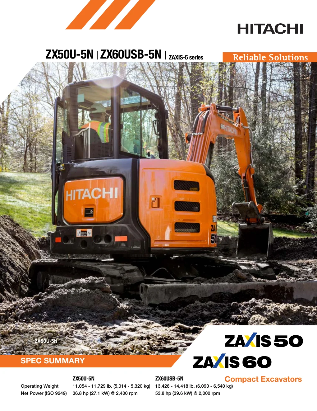 Cover of Hitachi ZX50U-5N & ZX60USB-5N