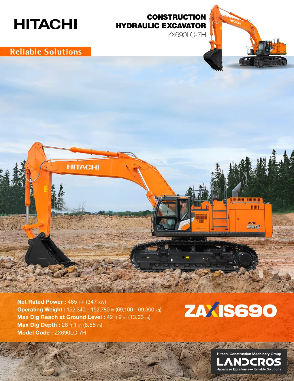 Cover of Hitachi ZX690LC-7H