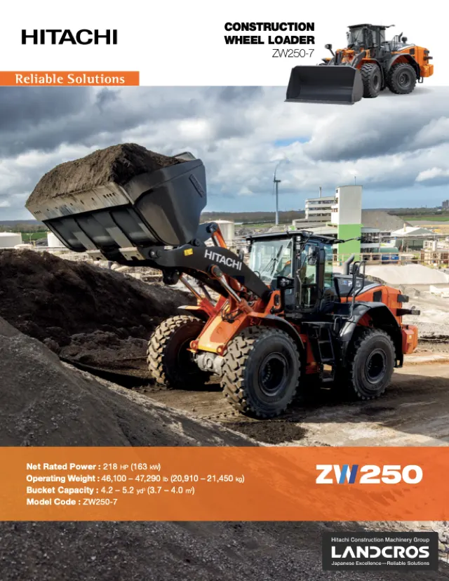Cover of Hitachi ZW250-7