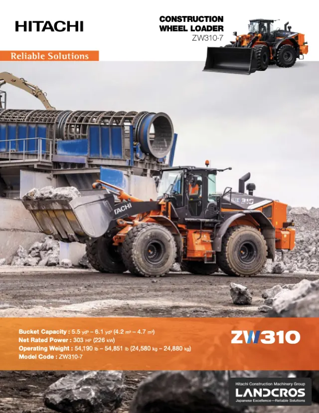 Cover of Hitachi ZW310-7