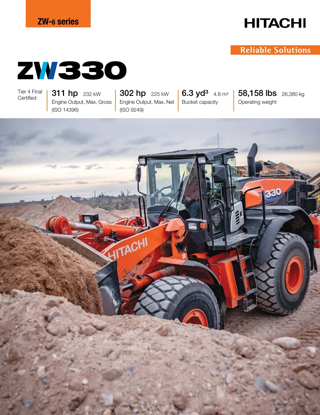 Cover of Hitachi ZW330-6