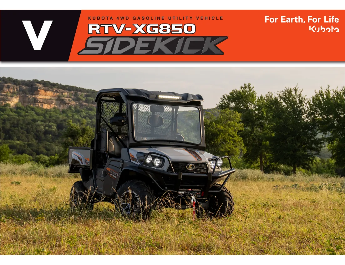 Cover of Kubota RTV-XG850 SIDEKICK