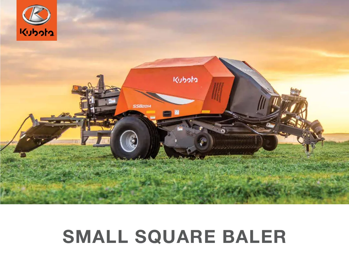 Cover of Kubota SSB Small Square Balers