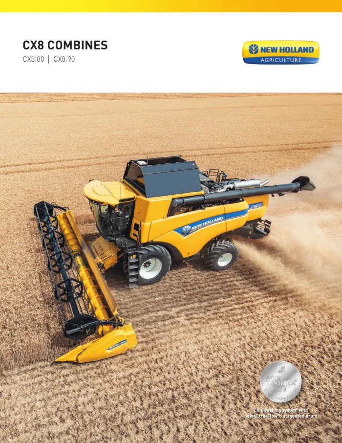 Cover of New Holland CX8 Series Combines