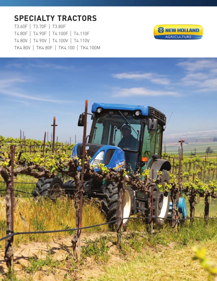 Cover of New Holland Specialty Tractors