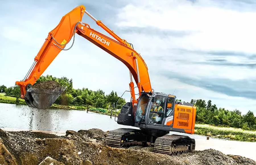 Hitachi LANDCROS ZX345USLC-7H at work
