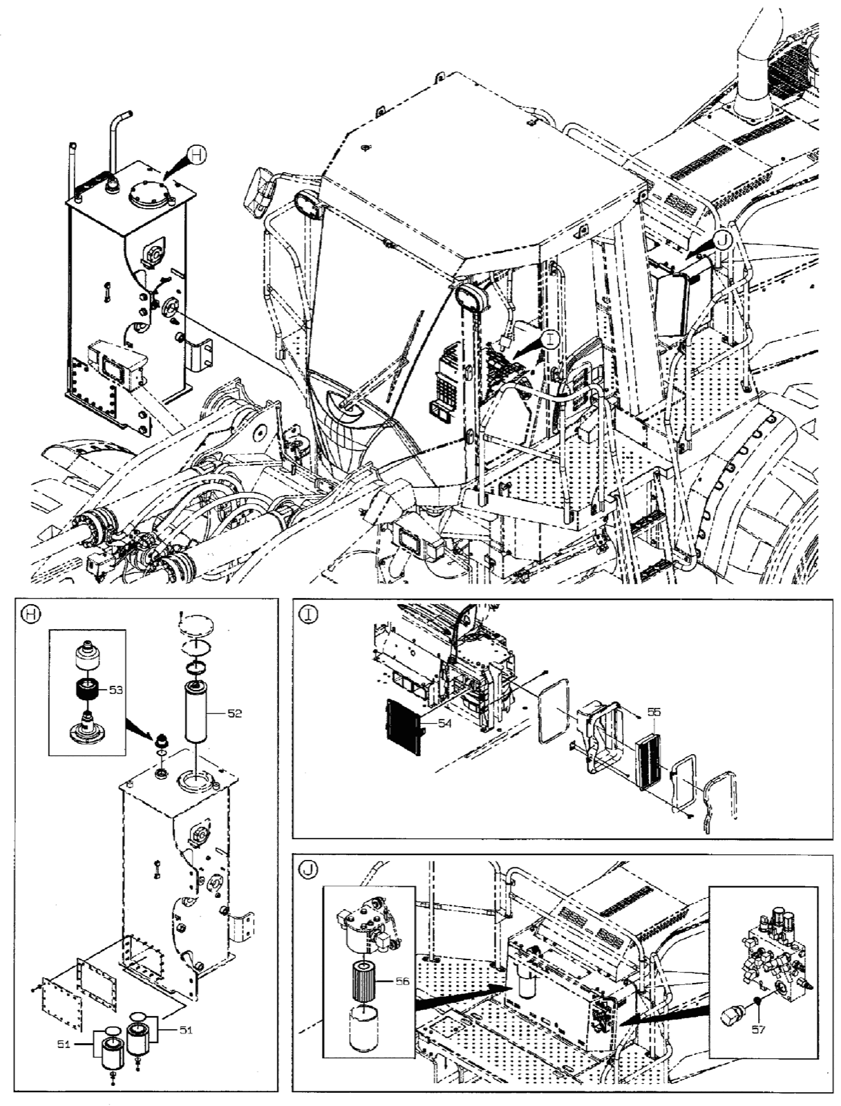 Hitachi LANDCROS ZW550-6 periodic replacement drawing, Periodic replacement parts (2)