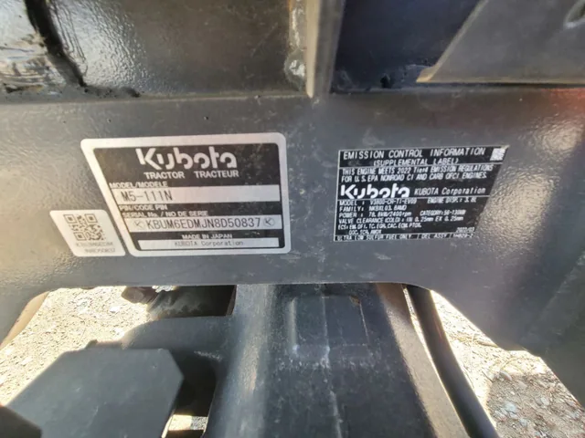 Actual stock photo 3 of 2022 Kubota M5N-111HD24, stock K99229