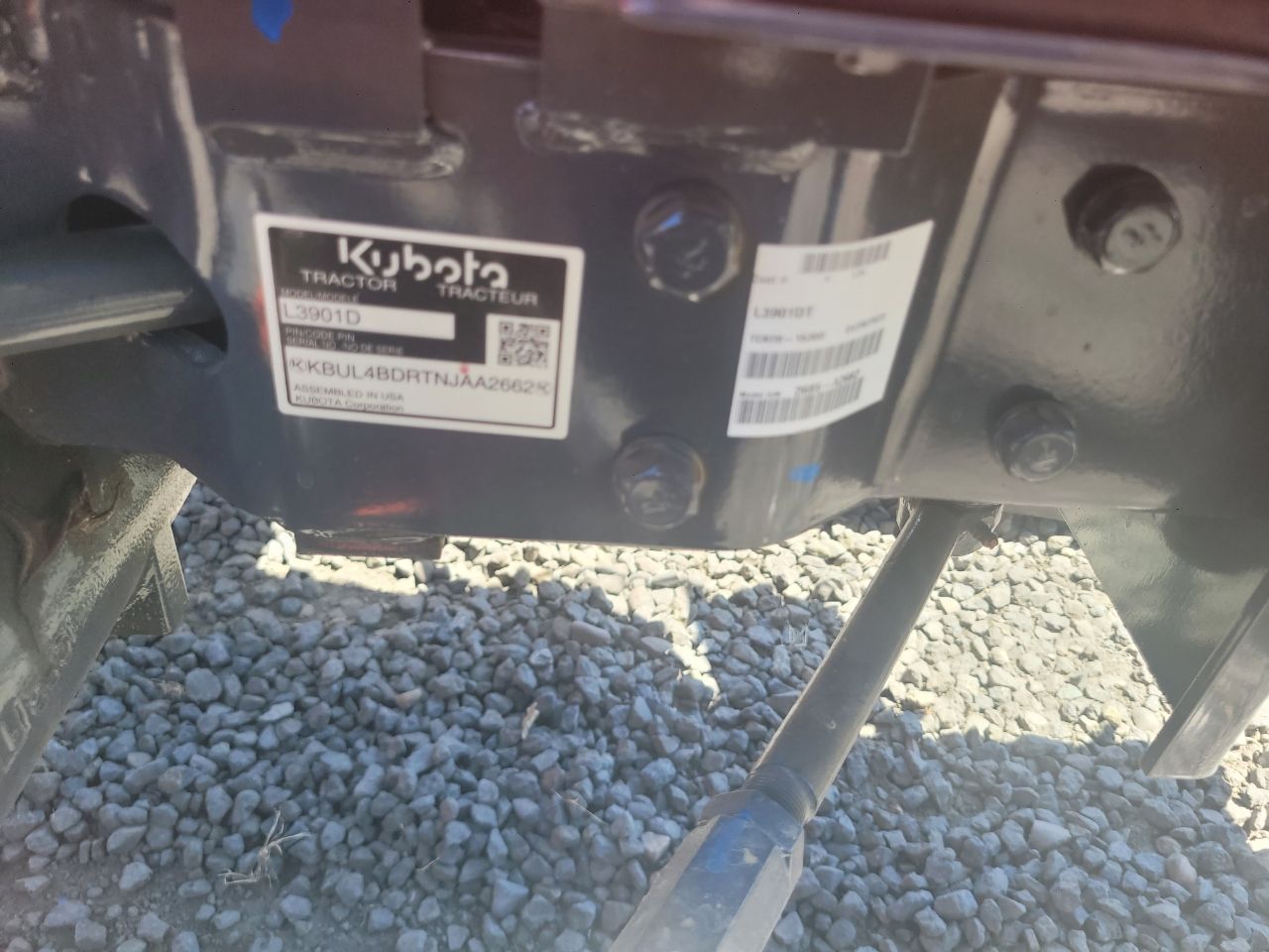 Actual stock photo of Kubota L3901DT, stock 026196