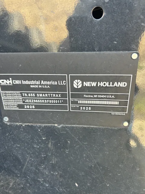 Actual stock photo 7 of 2026 New Holland T9.655, stock 027349