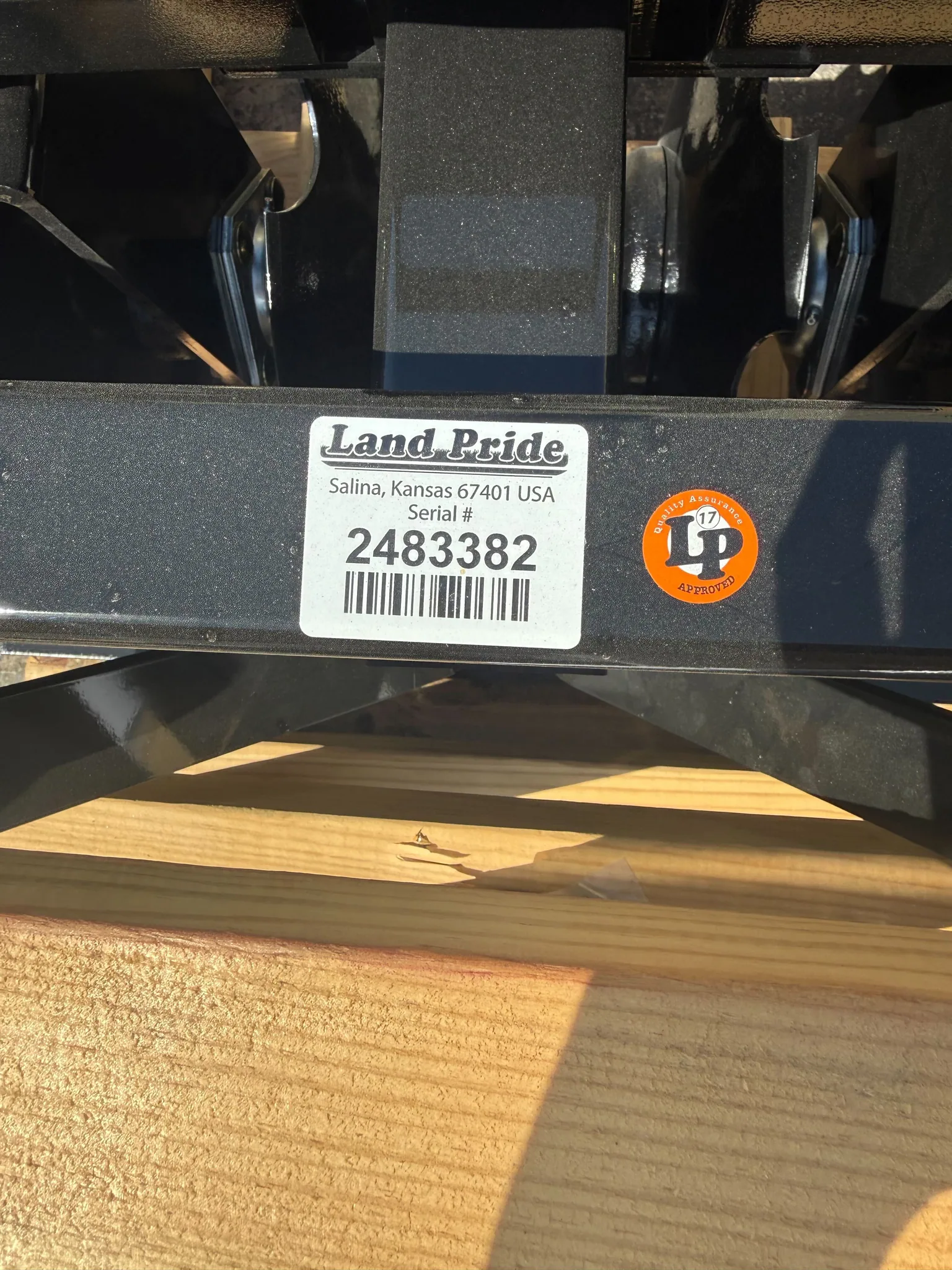 Actual stock photo of Land Pride DH1560-01, stock 024803
