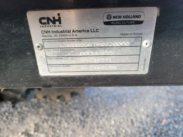 Actual stock photo 4 of 2023 New Holland BOOMER 55, stock F92996