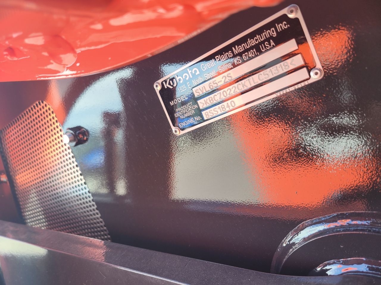 Actual stock photo of Kubota Construction SVL65-2SHFW, stock 025187