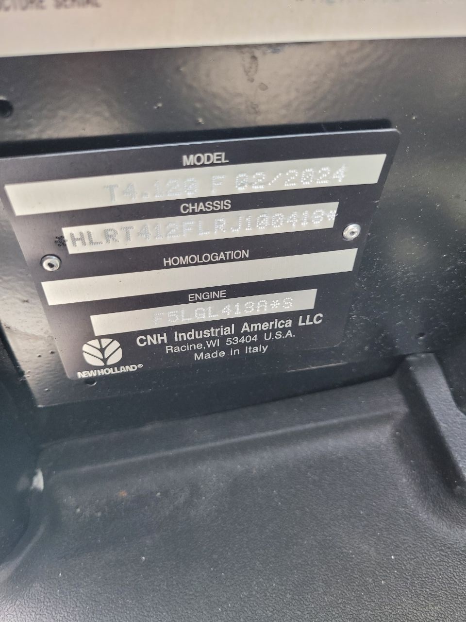 Actual stock photo of New Holland T4.120F T4B, stock 006057