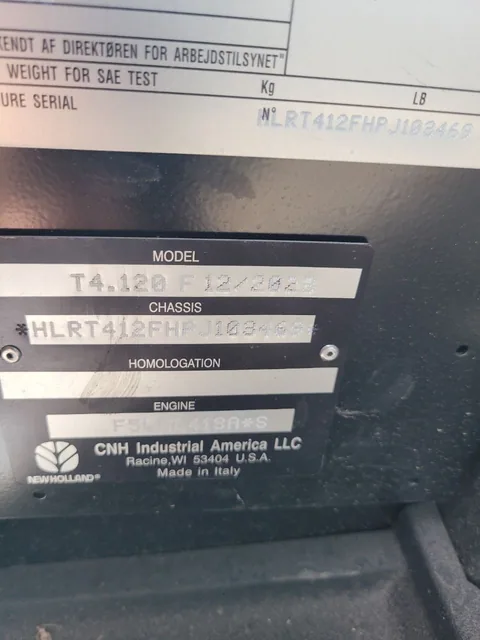 Actual stock photo 2 of 2024 New Holland T4.120F T4B, stock 006055