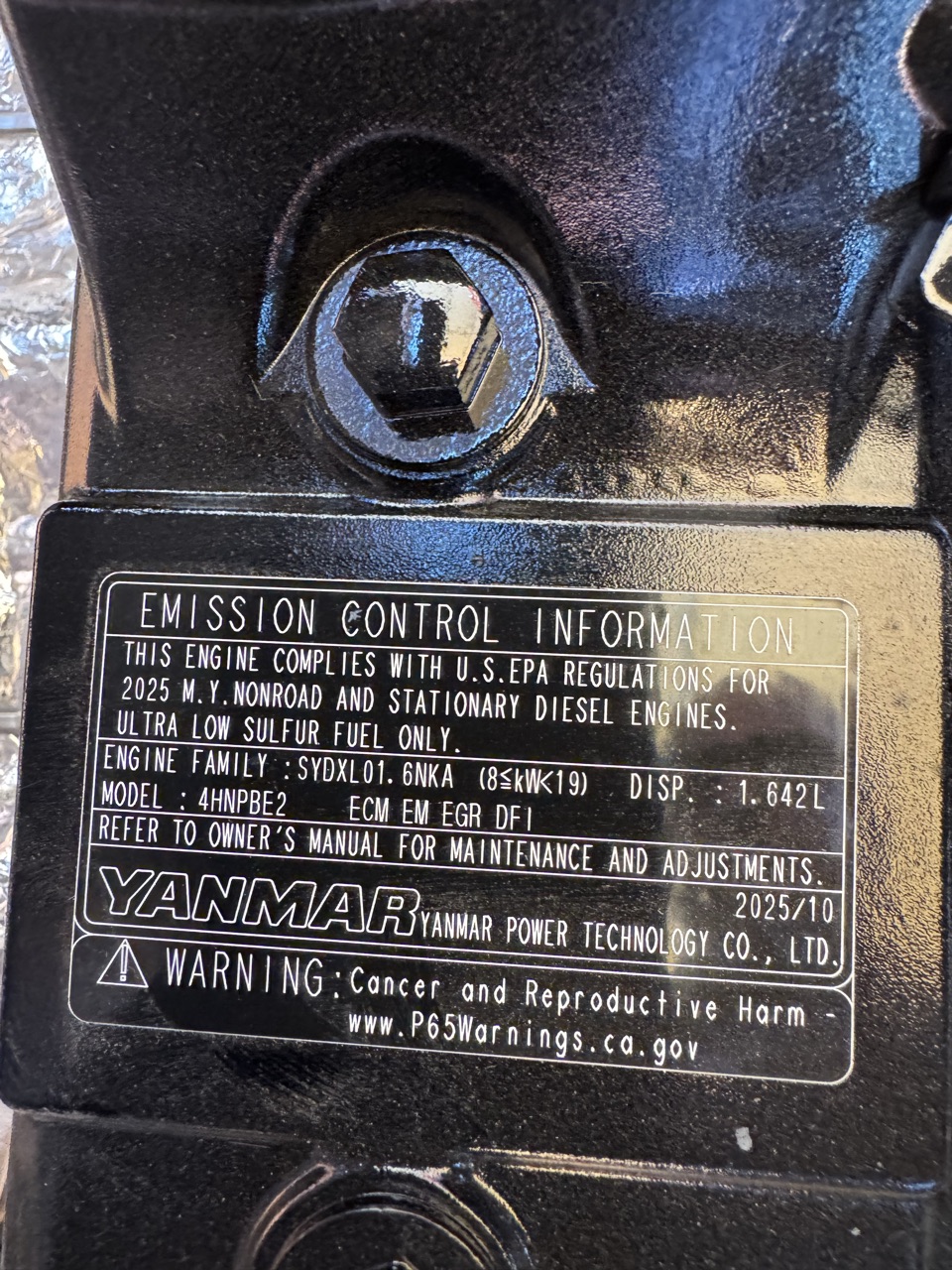 Actual stock photo of Hitachi LANDCROS ZX35U-5N, stock 019633