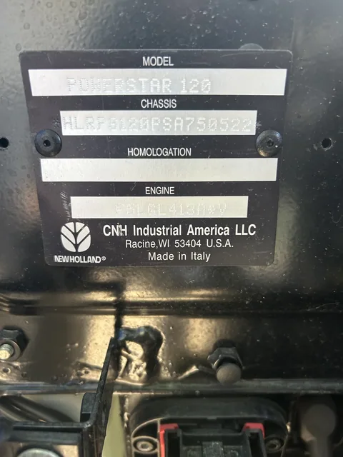 Actual stock photo 2 of New Holland POWERSTAR120, stock 027355