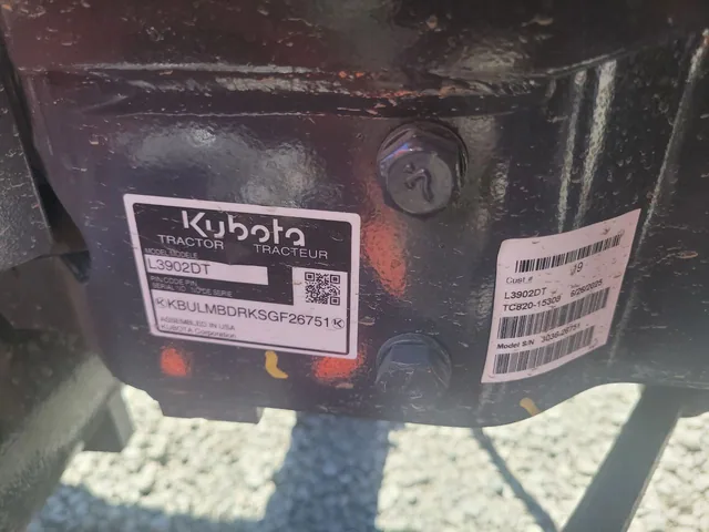Actual stock photo 3 of 2025 Kubota L3902DT, stock 019154