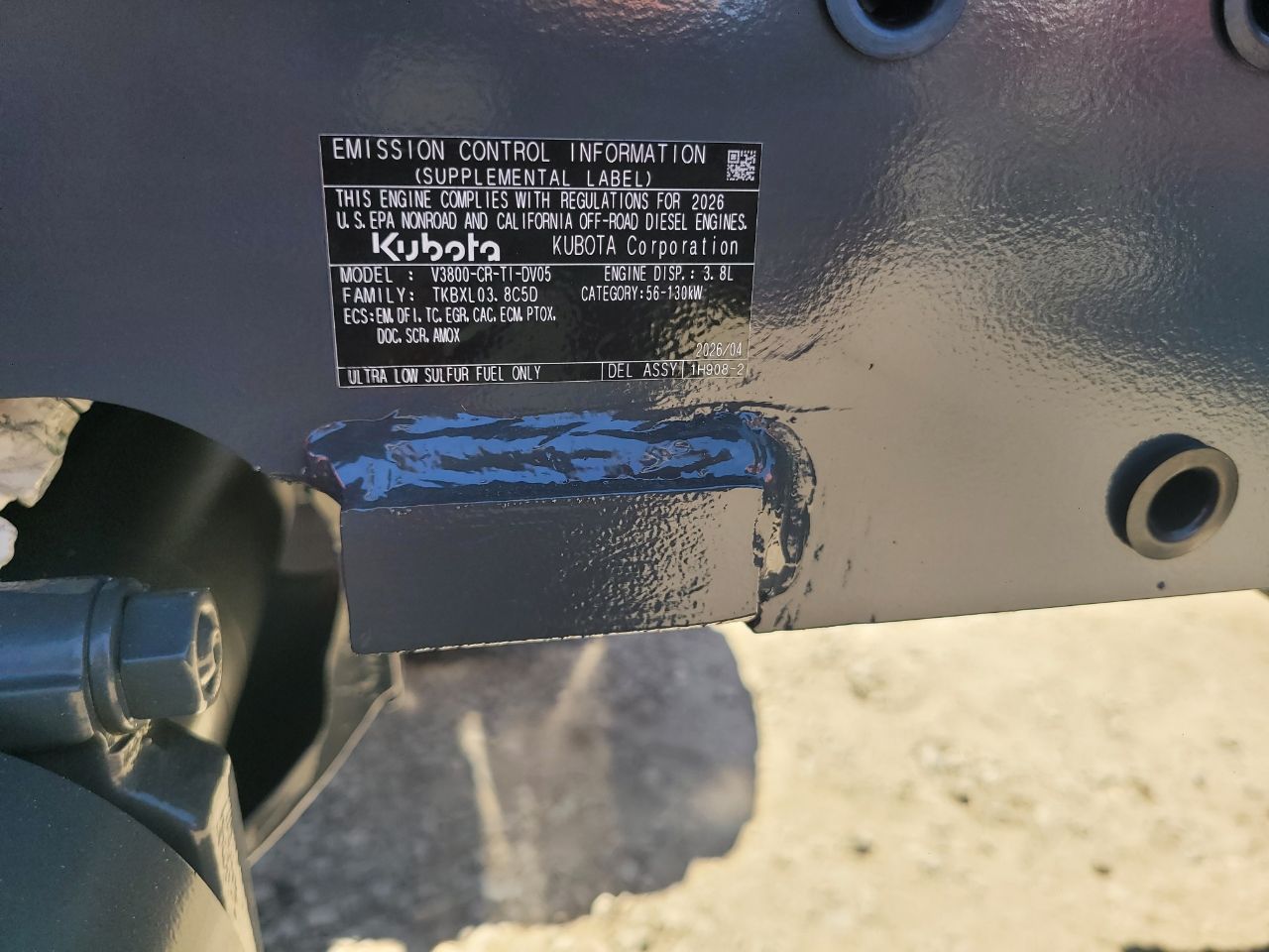 Actual stock photo of Kubota M6L-111SDS, stock 026184