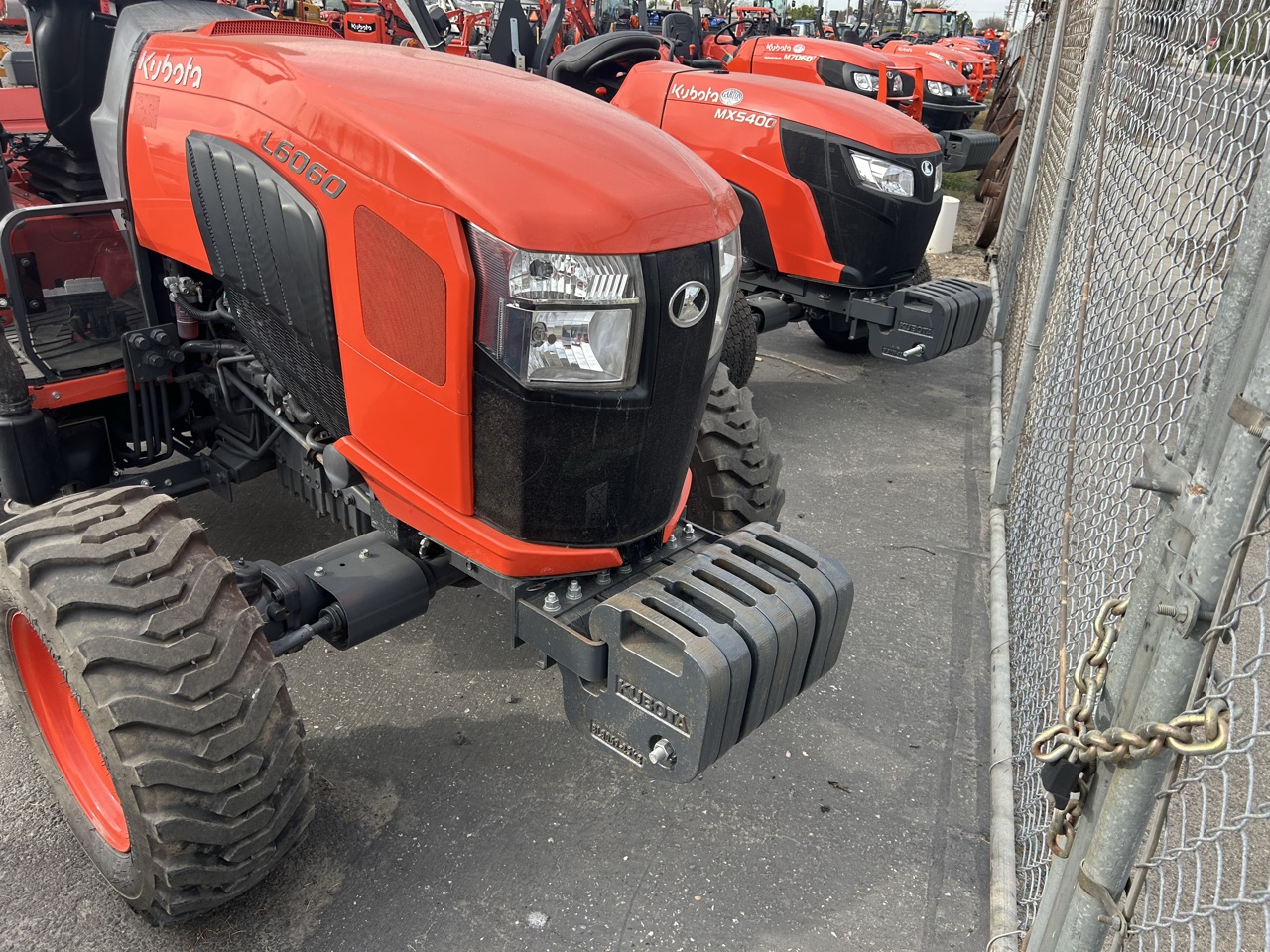 Actual stock photo of Kubota L6060HST, stock 025458