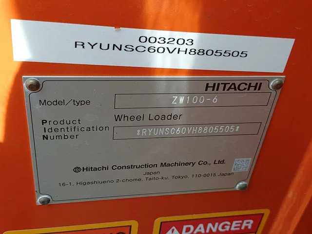 Actual stock photo 11 of 2024 Hitachi LANDCROS ZW100-6, stock 003203